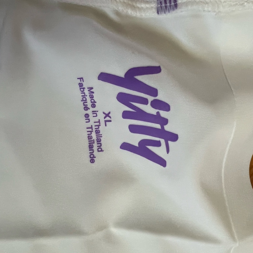 YITTY Smoothed Reality High Waist Shorts - Ivory - XL - Picture 4 of 5
